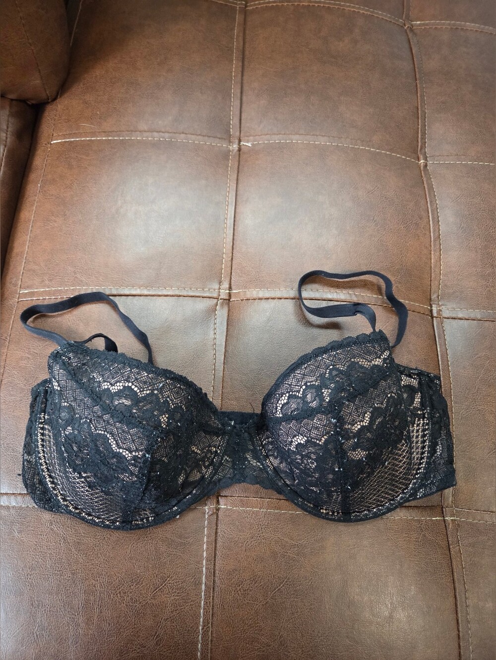 AdoreMe Black Lace Bra